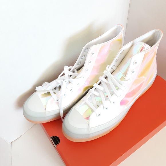 Converse Mens Converse Chuck 70 Hi Iridescent/White/Iridescent NWB - Picture 4 of 7